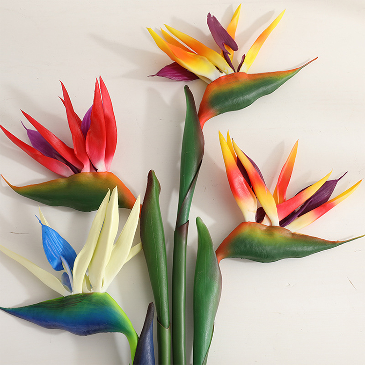 Bird Paradise Strelitzia - 2pcs Artificial Strelitzia Fake Flower Bird