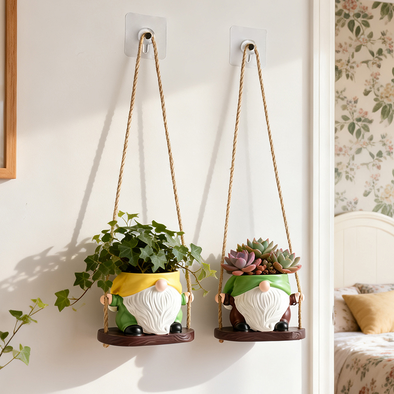 Bohemian Gnome Swing Hanging P - огляд і ціна Echeveria Succulent