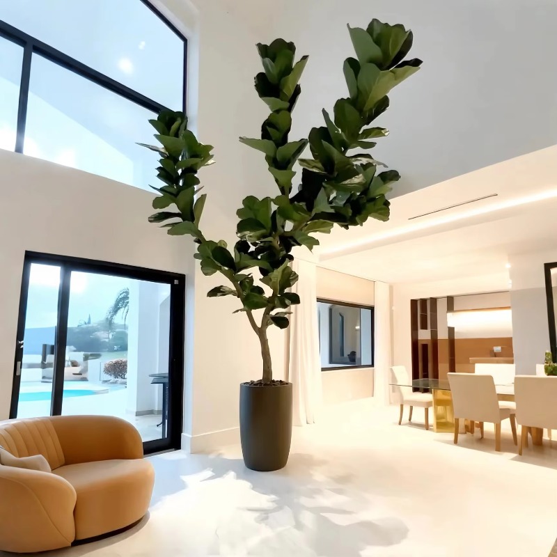 Artificial Plants Indoor Potte - огляд і ціна Ficus Lyrata Tree
