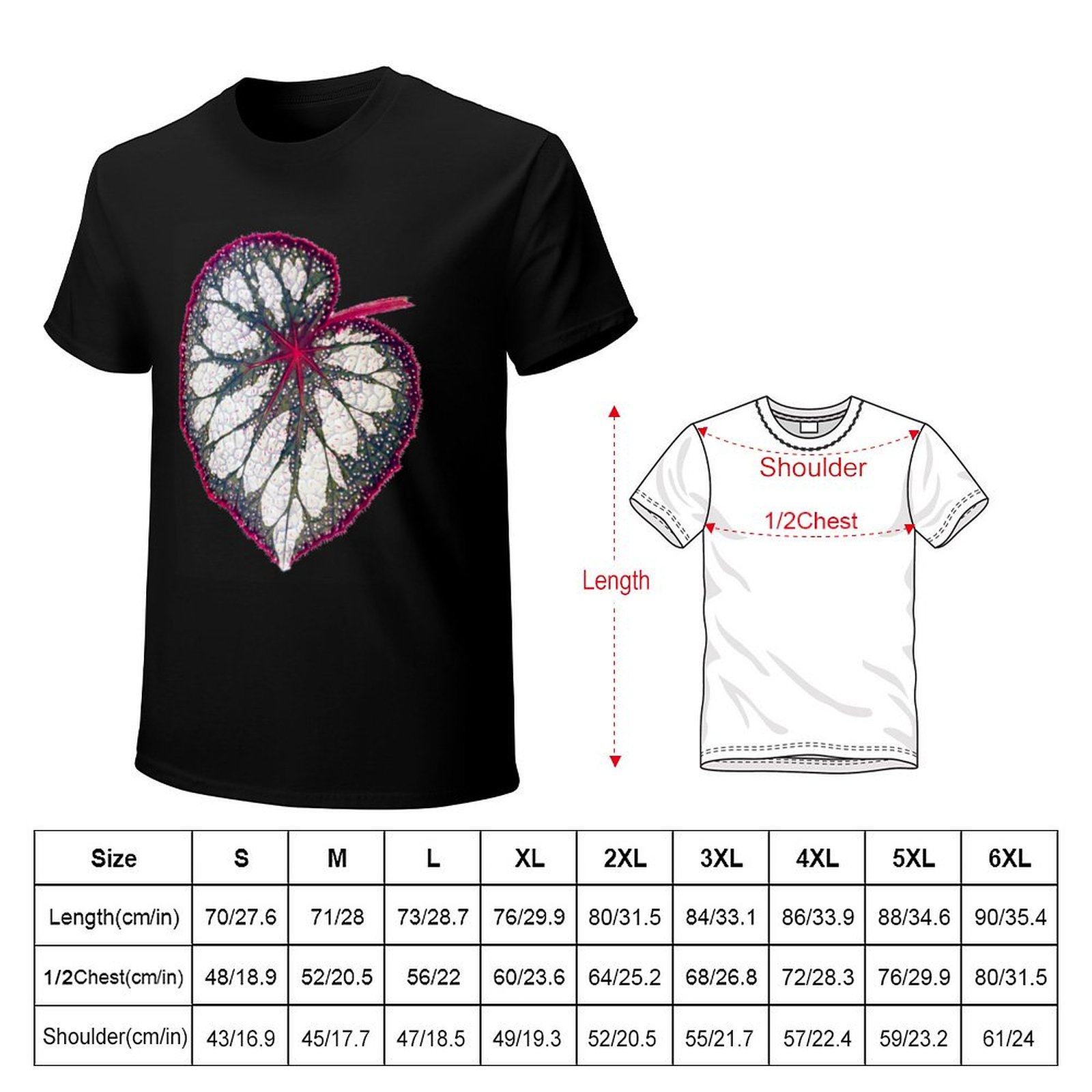 Begonia rex T-Shirt Soft Stret - огляд і ціна Begonia Rex
