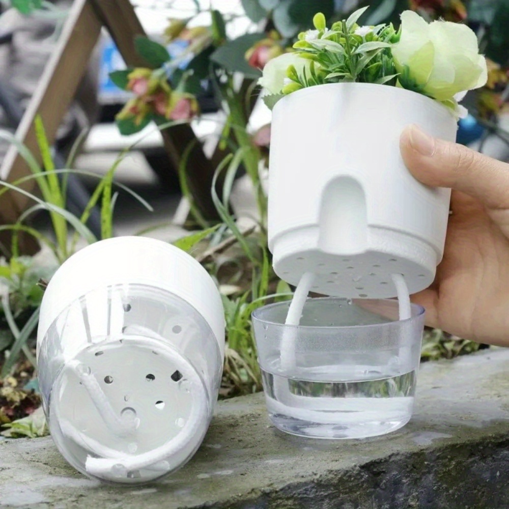 10/5Pcs Self Watering Plastic  - огляд і ціна Aloe Vera Pot