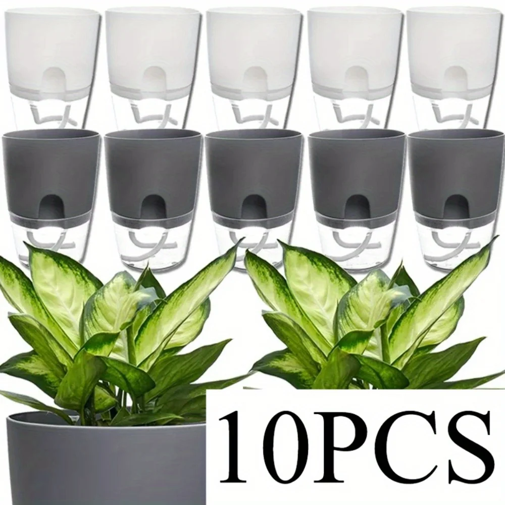 10/5Pcs Self Watering Plastic  - огляд і ціна Aloe Vera Pot