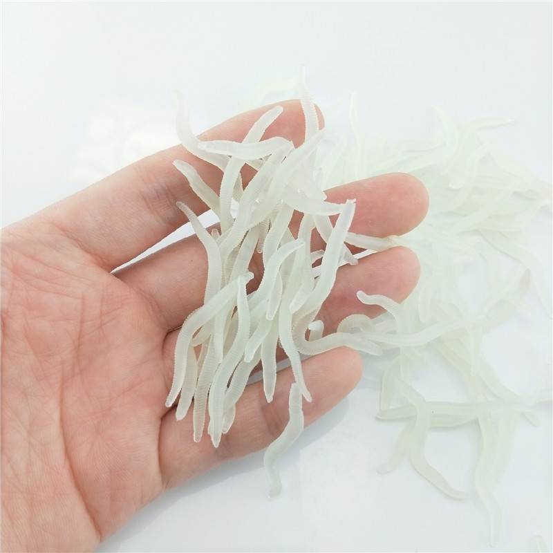 60pcs 4cm Fishing Silicone Lum - огляд і ціна Aglaonema Red